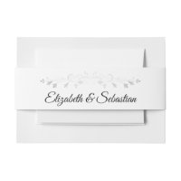 Élégant Argent fleurit sur Mariage blanc