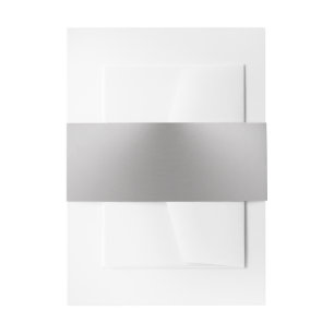 Bandeau De Faire-part Élégant aspect métal brossé argenté