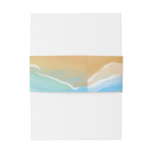 Bandeau De Faire-part Elegant Beach Wedding Invitation (Dos Example)