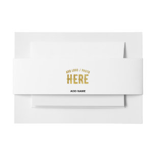BANDEAU DE FAIRE-PART ÉLÉGANT BLANC PERSONNALISABLE MODERNE VERIFIED MAR