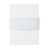 Bandeau De Faire-part Élégant bleu et sauge rayé  (Dos Example)