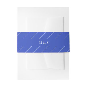 Bandeau De Faire-part Elégant bleu monochromatique personnalisé