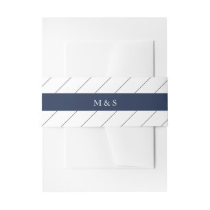 Bandeau De Faire-part Elégant bleu monochromatique personnalisé