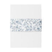 Bandeau De Faire-part Elegant Blue Chinoiserie Wedding (Dos Example)