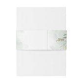 Bandeau De Faire-part Elégant Boho Eucalyptus cadre vert faux or (Dos Example)