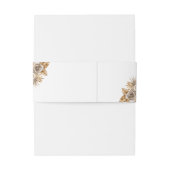 Bandeau De Faire-part Elégant Boho Neutral Flore Accents Mariage (Dos Example)