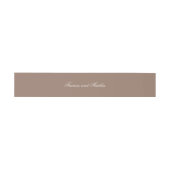 Bandeau De Faire-part Elegant Brown Romantic Wedding (Plat)