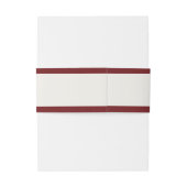 Bandeau De Faire-part Elegant Burgundy & Ivory Wedding (Dos Example)