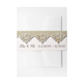 Bandeau De Faire-part Elegant Chic Damask (Devant example)