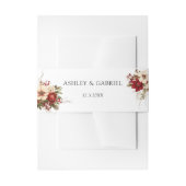 Bandeau De Faire-part Elegant Christmas Winter Floral (Devant example)