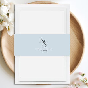 Bandeau De Faire-part Élégant, Classique, Monogramme, Mariage