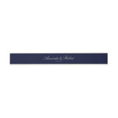 Bandeau De Faire-part Elegant Classy Navy Blue Wedding (Plat)