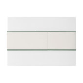 Bandeau De Faire-part Elegant Classy Sage Green Wedding (Dos exemple)