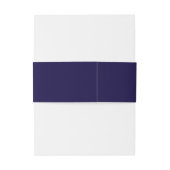 Bandeau De Faire-part Elégant Couronne d'or bleu (Dos Example)