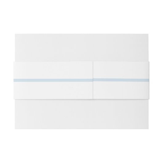 Bandeau De Faire-part Elegant Dusty Blue Pastel Wildflower Crest Wedding (Dos exemple)