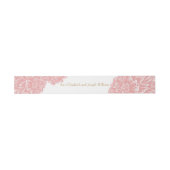 Bandeau De Faire-part Elegant Dusty Pink Floral Wraparound Wedding (Plat)