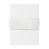 Bandeau De Faire-part Elégant Eucalyptus Feuille Mariage or vert (Dos Example)