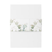 Bandeau De Faire-part Élégant Eucalyptus Mariage Monogramme (Dos Example)