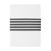 Bandeau De Faire-part Élégant Eucalyptus Stripes Mariage Monogramme (Dos Example)