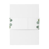 Bandeau De Faire-part Elégant Eucalyptus Vert Mariage personnalisé (Dos Example)