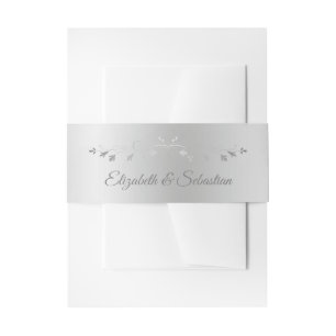 Bandeau De Faire-part Élégant Faire-part de mariage Argent