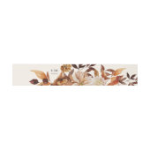 Bandeau De Faire-part Elégant Faire-part de mariage d'aquarelle d'automn (Plat)