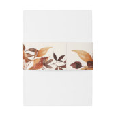 Bandeau De Faire-part Elégant Faire-part de mariage d'aquarelle d'automn (Dos Example)