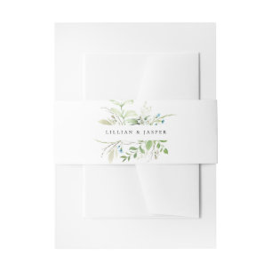 Bandeau De Faire-part Élégant Fleur sauvage Mariage botanique