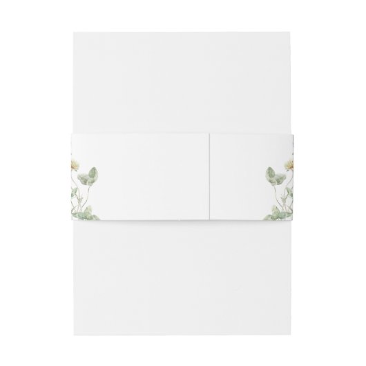 Bandeau De Faire-part Élégant Fleur sauvage Pastel Soft Mariage botaniqu (Dos Example)