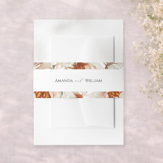Bandeau De Faire-part Elegant Floral Wedding Invitation