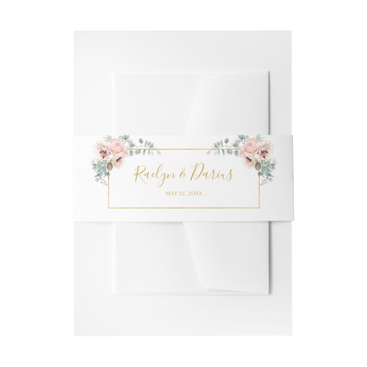 Bandeau De Faire-part Élégant flou | MARIAGE (Devant example)