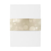 Bandeau De Faire-part Elegant Gold Hearts Frame Bokeh  (Dos Example)