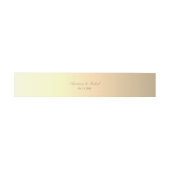 Bandeau De Faire-part Elegant Gold Wedding (Plat)