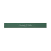 Bandeau De Faire-part Elegant Green Classy Wedding (Plat)
