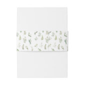 Bandeau De Faire-part Élégant groupe de ventre mariage floral classique  (Dos Example)