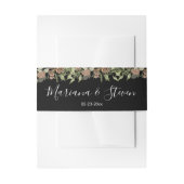 Bandeau De Faire-part Elégant hiver noir et blanc Mariage (Devant example)