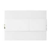 Bandeau De Faire-part Elégant hiver Roses rouges et Mariage vert (Dos exemple)