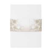 Bandeau De Faire-part Elegant Ivory White Flowers (Dos Example)