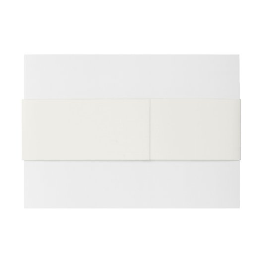 Bandeau De Faire-part Élégant Joyeux Jamais Après Cream Mariage (Dos exemple)