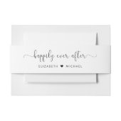 Bandeau De Faire-part Élégant Joyeux Jamais Après Mariage (Devant Example)