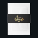 Bandeau De Faire-part Elégant Las Vegas Destination Mariage<br><div class="desc">Célébrez dans le style avec ces groupes de ventre mariage modernes et très tendance. Ce design s'associe à l'élégante collection de mariage de destination de Las Vegas conçue par Invitation Republic. www.zazzle.com/invitation_republic</div>