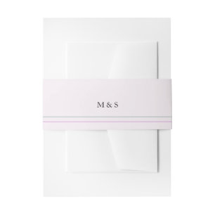 Bandeau De Faire-part Élégant Lilac monochromatique personnalisé