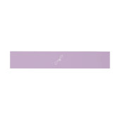Bandeau De Faire-part Élégant Lilac Script Monogram Mariage (Plat)