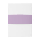 Bandeau De Faire-part Élégant Lilac Script Monogram Mariage (Dos Example)