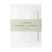 Bandeau De Faire-part Elégant Manoir vert clair jardin Mariage (Devant example)