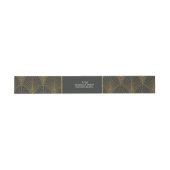 Bandeau De Faire-part Élégant Mariage Art Déco Gold Green (Plat)