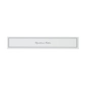 Bandeau De Faire-part Élégant Mariage blanc classique simple (Plat)