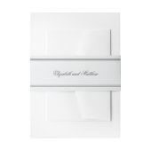 Bandeau De Faire-part Élégant Mariage blanc classique simple (Devant example)