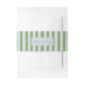 Bandeau De Faire-part Elégant Mariage Blue Green Stripes (Devant example)