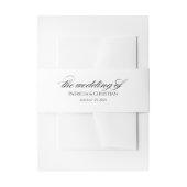 Bandeau De Faire-part Élégant Mariage calligraphie moderne (Devant example)